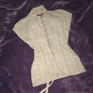 Grey cover up sweater